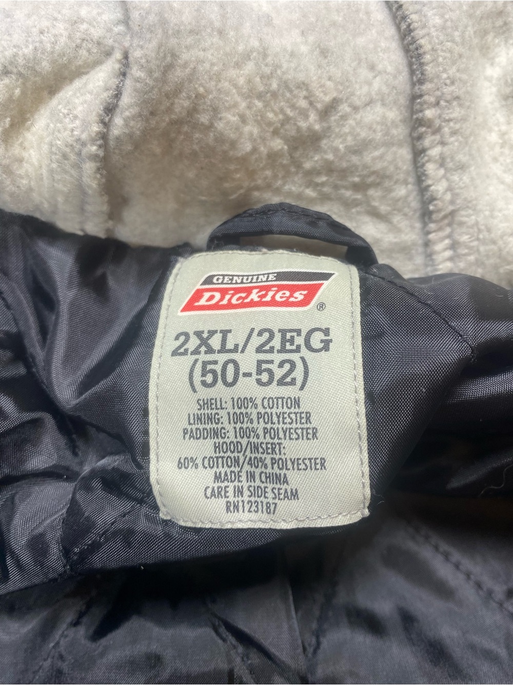 Dickies Olive Green Field Jacket with Gray Hood. See description. - Picture 2 of 11